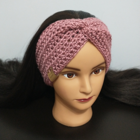 JFaith Designs - handmade Accessories - HP - Extra-Wide Rose Earwarmer/Headband